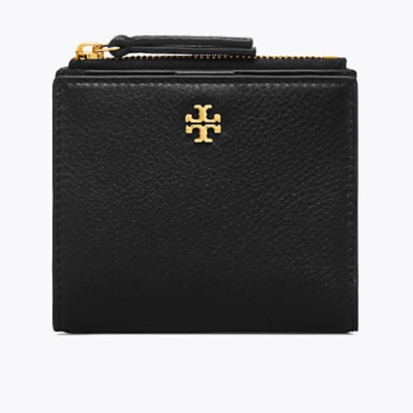 Tory Burch Handbags - Tory Burch Robinson Mini Leather Wallet black